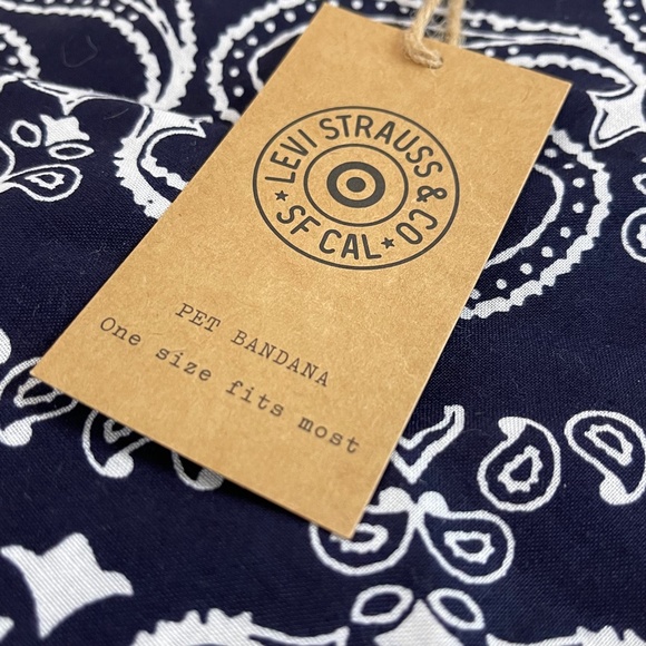 Levi Strauss & Co. Blue Pet Bandana - Picture 3 of 6